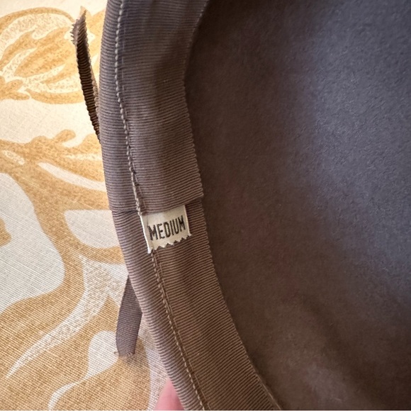 Vintage Peach bloom Velour Pillbox Hat - Picture 6 of 9